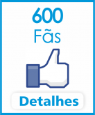 Pacote 600 fãs facebook